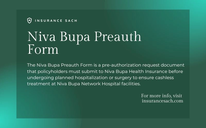 Niva Bupa Preauth Form: Everything You Need to Know in 2026 Niva Bupa Preauth Form